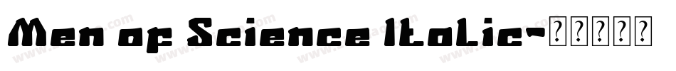 Men of Science Italic字体转换